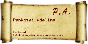 Pankotai Adelina névjegykártya